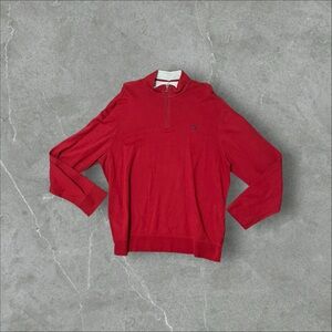 Navy Pony Red Quarter Zip